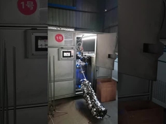 γραμμή παραγωγής ατσάλινων δαχτυλιδιών με γυάλινο κάλυμμα