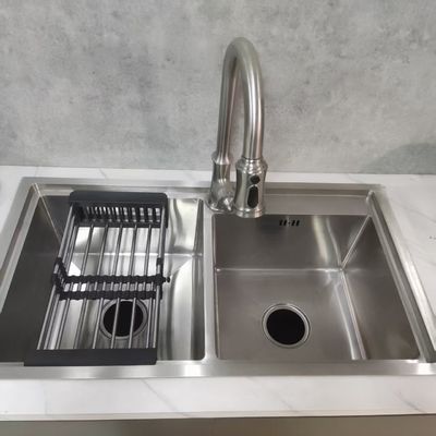 ποιότητας  Handmade Stainless Steel Kitchen Sink with Food Grade 304/316 Material and Cleaning-Cutting-Draining Integrated Design εργοστάσιο