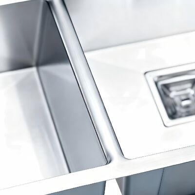 Καλή τιμή STAR POWER Premium 304 από ανοξείδωτο χάλυβα διπλό νεροχύτη με τραβήχτη βρύση για αποτελεσματική ροή εργασίας στην κουζίνα σε απευθείας σύνδεση