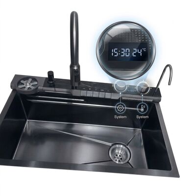 Καλή τιμή 32 Inch PVD Gunmetal Undermount Single Bowl Kitchen Sink 16 Gauge with Cutting Board σε απευθείας σύνδεση