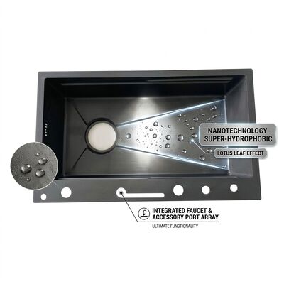 Καλή τιμή 33 Inch Undermount Double Bowl Kitchen Sink 50/50 SUS304 18 Gauge with Bottom Grids σε απευθείας σύνδεση