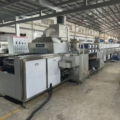 Τεχνολογία υπερήχων Καθαρισμός και στεγνώσιμο εξοπλισμού Γραμμή παραγωγής Μεταγωγική ζώνη