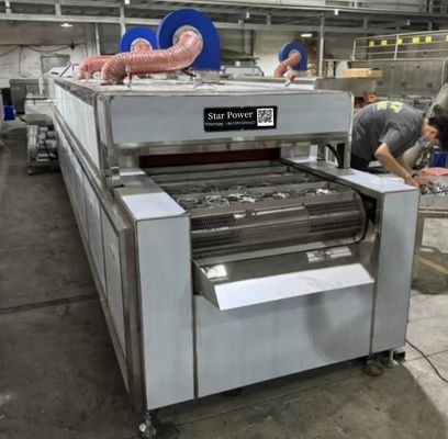 Προσαρμοσμένο εξοπλισμό καθαρισμού και στεγνώματος από ανοξείδωτο χάλυβα τύπου ψεκασμού