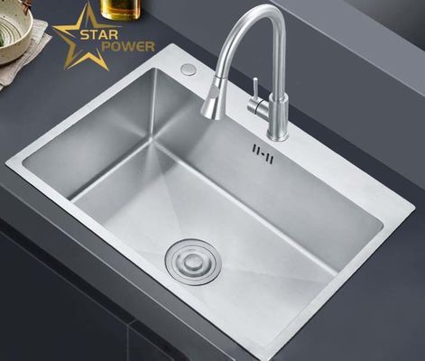 Καλή τιμή Νιπτήρα Νιπτήρα Νιπτήρα Χειροποίητη Μία Νιπτήρα Νιπτήρα από ανοξείδωτο χάλυβα σε απευθείας σύνδεση