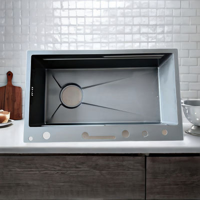 Γκρι διαχωριστικό νεροχύτη για σύγχρονες κουζίνες