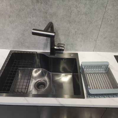 304 Ατσάλι διπλό βάζο νεροχύτη με αξεσουάρ