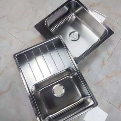 Νεροχύτης κουζίνας με διπλό μπολ από ανοξείδωτο χάλυβα 304 με στραγγιστήρι