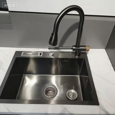 Καλή τιμή Σετ νεροχύτη κουζίνας από εξαιρετικά ανθεκτικό ανοξείδωτο ατσάλι με ενσωματωμένη βρύση | Διαθέσιμο προσαρμοσμένο βάθος λεκάνης | Διαθέσιμο προσαρμοσμένο πάχος ατσαλιού σε απευθείας σύνδεση