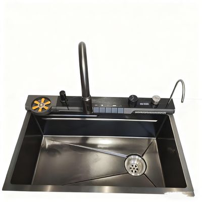 800mm Double-Bowl Stainless Steel Kitchen Sink Set with High-Arc Faucet για σύγχρονες κουζίνες