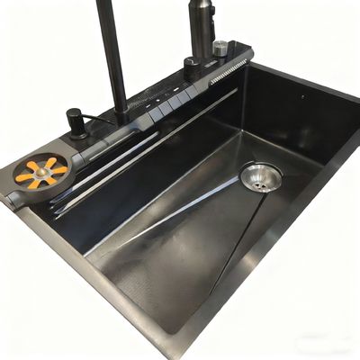 800mm Double-Bowl Stainless Steel Kitchen Sink Set with High-Arc Faucet για σύγχρονες κουζίνες