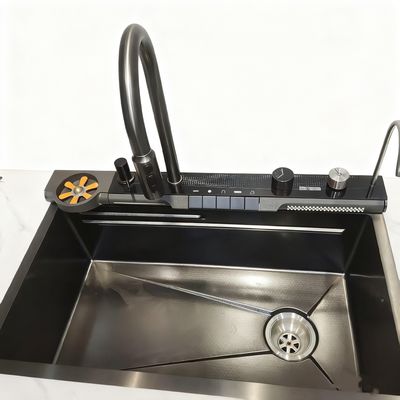 800mm Double-Bowl Stainless Steel Kitchen Sink Set with High-Arc Faucet για σύγχρονες κουζίνες