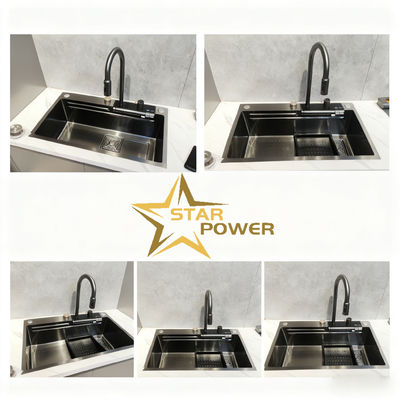 Καλή τιμή Νιπτήρας κουζίνας undermount ακριβείας PVD Custom-Grade, γυαλισμένος, από ανοξείδωτο χάλυβα 304/316 σε απευθείας σύνδεση