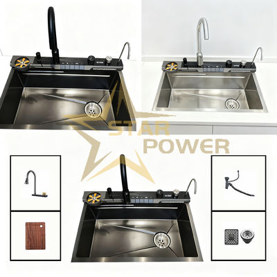 Χειροποίητος, εξαιρετικά παχύς 4.0mm 304/316 ανοξείδωτος χάλυβας, προσαρμοσμένος νεροχύτης κουζίνας