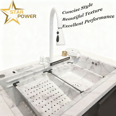 Χειροποίητο νεροχύτη από ανοξείδωτο χάλυβα με νανο υδροφοβικό αυτοκαθαριστικό και υλικό ποιότητας τροφίμων 304/316