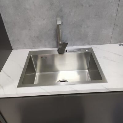 Noise-Free Sound-Dampened 304/316 Stainless Steel Kitchen Sink with Deepened Bowl and 250-300mm Bowl Depth