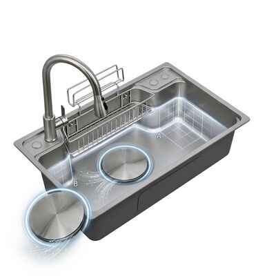 Καλή τιμή Farmhouse 33x22 Apron Front Kitchen Sink SUS304 Handmade Single Bowl 16 Gauge Deep Basin σε απευθείας σύνδεση