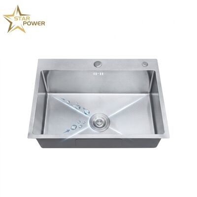Καλή τιμή Commercial 32 Inch Undermount Kitchen Sink SUS304 16 Gauge Single Bowl with Drainboard online