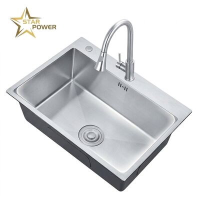 Καλή τιμή Nano 25x22 Drop-In Kitchen Sink SUS304 Antibacterial Single Bowl 18 Gauge σε απευθείας σύνδεση