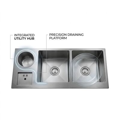 Καλή τιμή Farmhouse 28x19 Workstation Kitchen Sink SUS304 16 Gauge with Cutting Board σε απευθείας σύνδεση