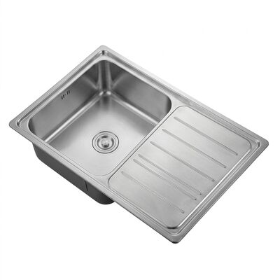 Καλή τιμή Workstation 30x18 Kitchen Sink SUS304 16 Gauge Single Bowl with Drainboard σε απευθείας σύνδεση