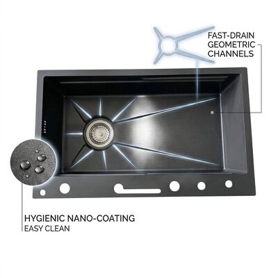Καλή τιμή 33 Inch Corner Kitchen Sink Double Bowl SUS304 18 Gauge Space Saving Handmade σε απευθείας σύνδεση